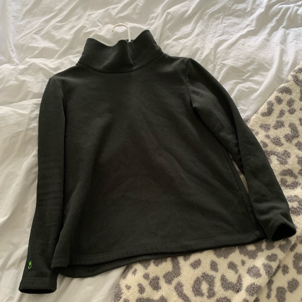Dudley Stephens green point charcoal gray medium fleece top